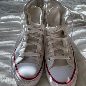 White Hightop Converse